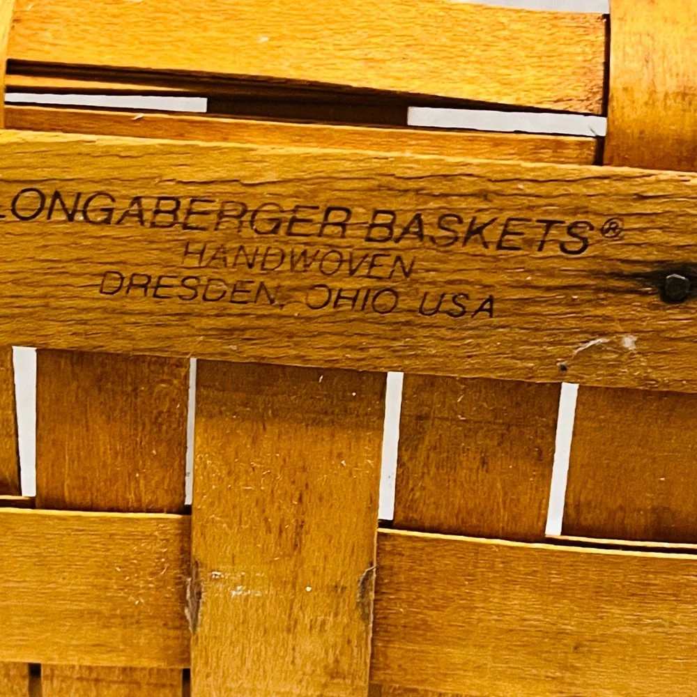 Longaberger 1999 Spring Farmhouse Wooden Basket - Picture 6 of 9